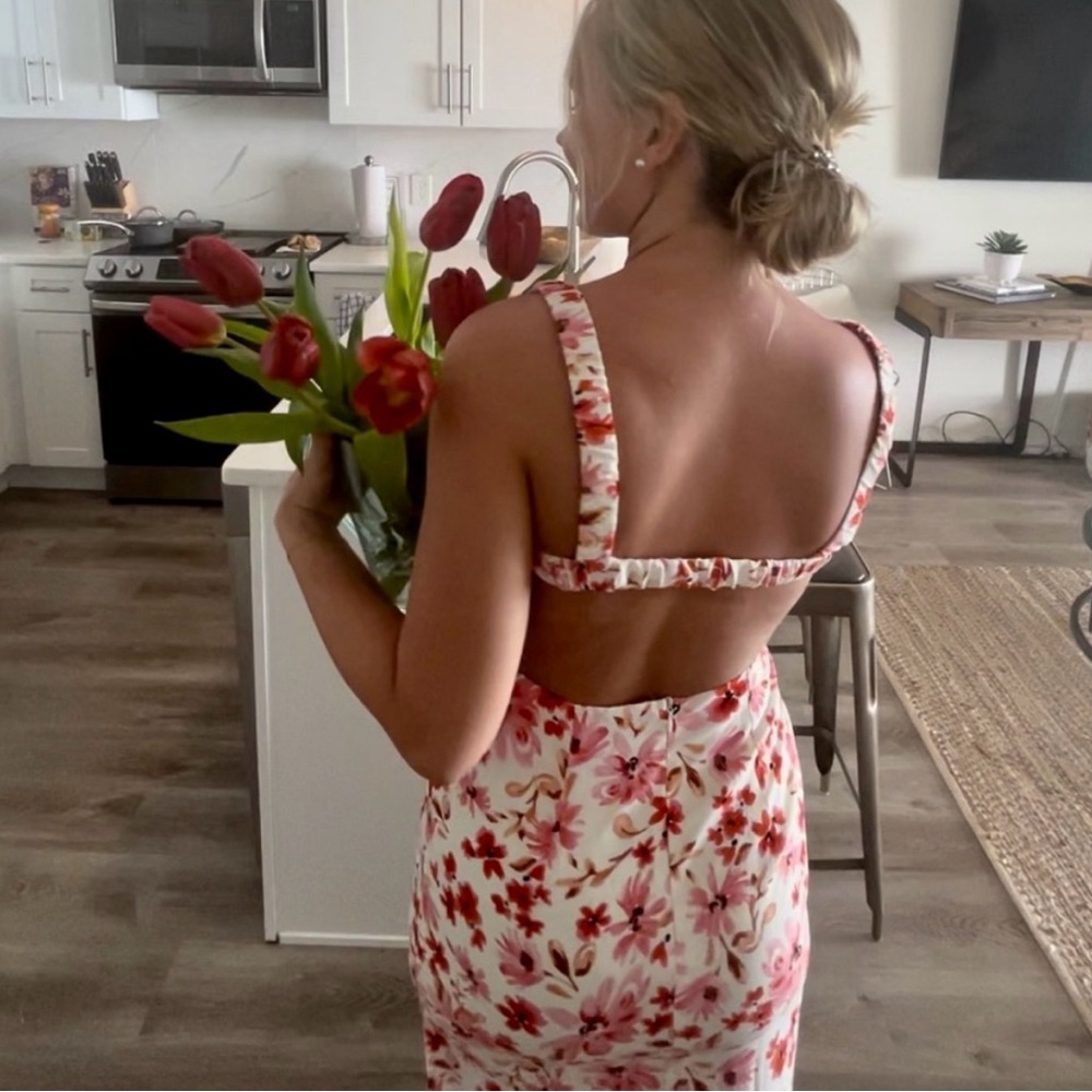 Petal and pup floral dress
